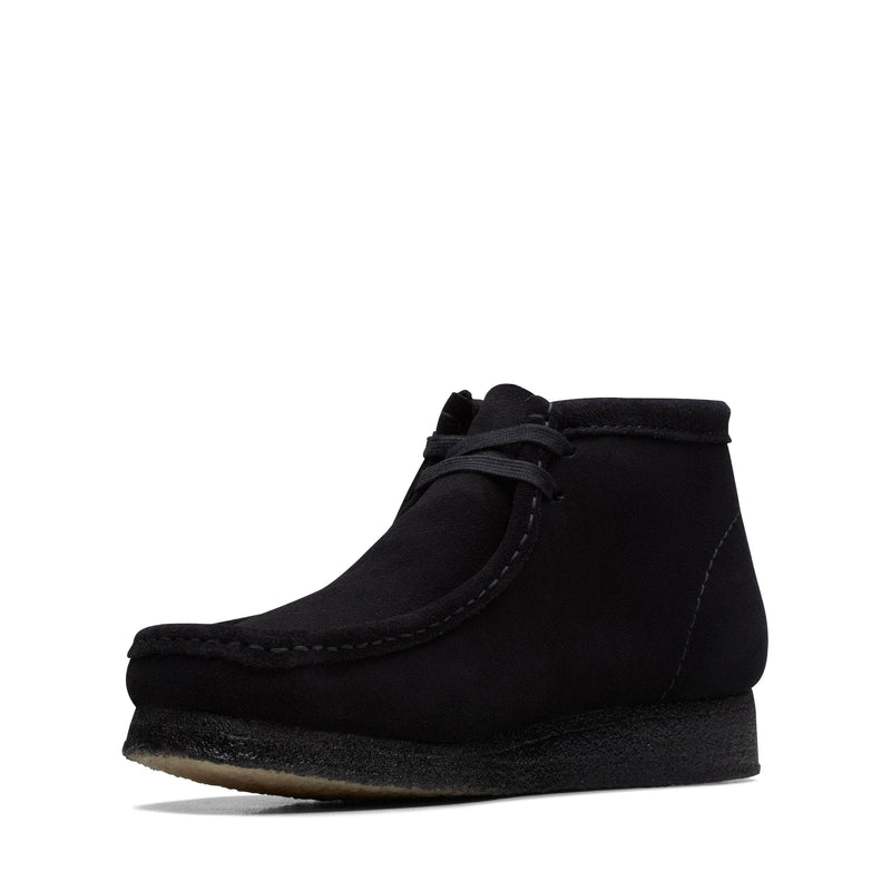 Clarks FOOTWEAR Clarks Wallabee Boot Black Sde - Men's