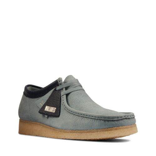 Clarks FOOTWEAR Clarks Wallabee Sage Blue Nubuck - Men's