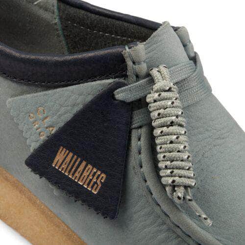 Clarks FOOTWEAR Clarks Wallabee Sage Blue Nubuck - Men's