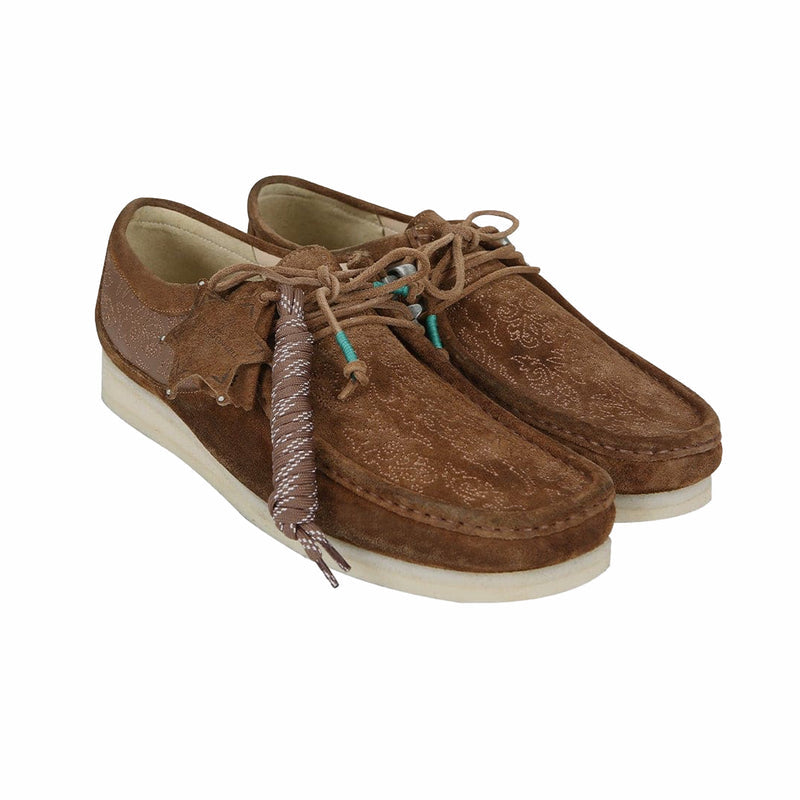 Clarks x Andersson Bell "ADSB" Wallabee Embroidery (Tan) - August Shop