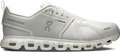 Quarter turn view Men's On Running Footwear style name Cloud 6 Waterproof in color Pelican/ Ghost. Sku: 3MF10063563