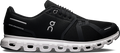 Quarter turn view Men's On Running Footwear style name Cloud 6 Wide in color Black/ White. Sku: 3MG10430299