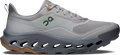 Quarter turn view Men's On Running Footwear style name Cloudhorizon 2 in color Alloy/ Rock. Sku: 3MG10543295