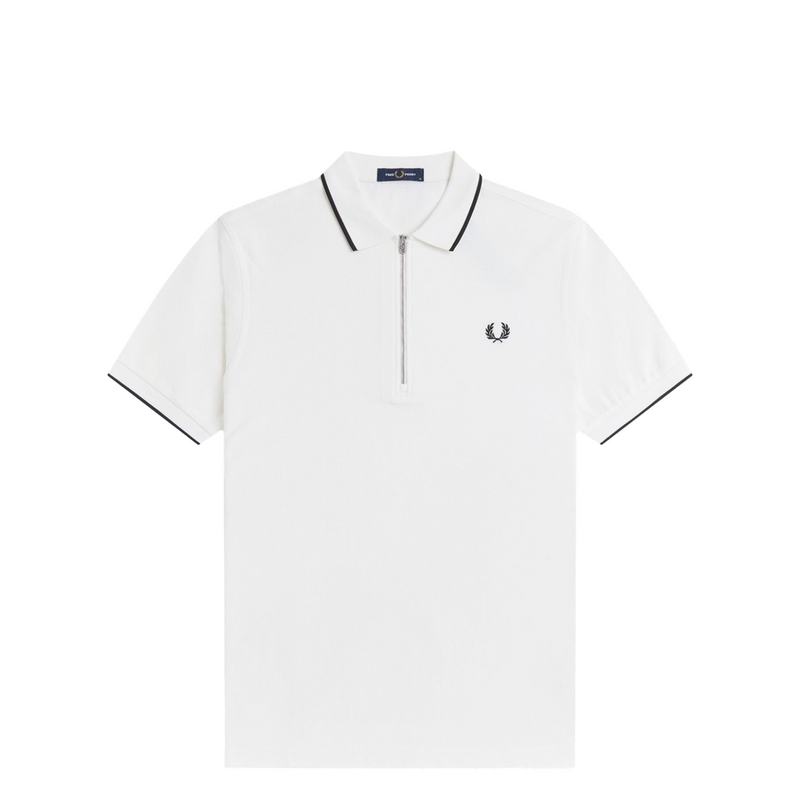CREPE PIQUE POLO SHIRT SNOW WHITE
