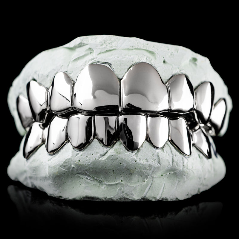 Custom Silver Grillz- Top
