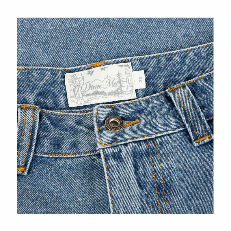 Dime Baggy Denim Pants (Sandblasted Indigo) - August Shop