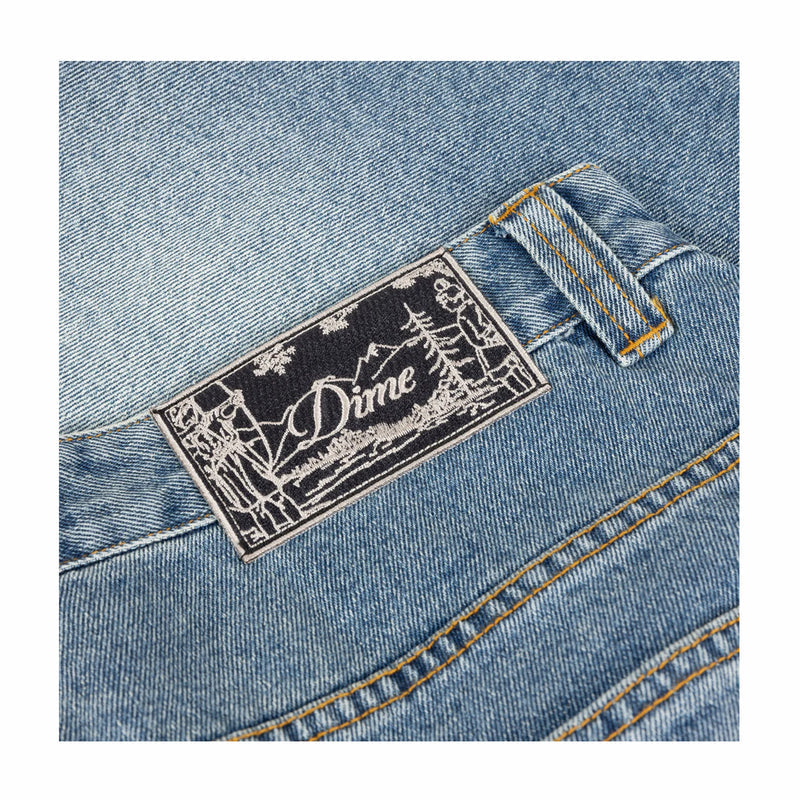Dime Baggy Denim Pants (Sandblasted Indigo) - August Shop