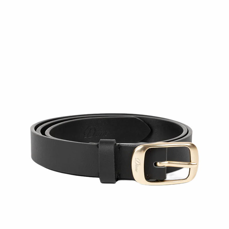 Dime Dress Leather Belt (Black) - August Shop
