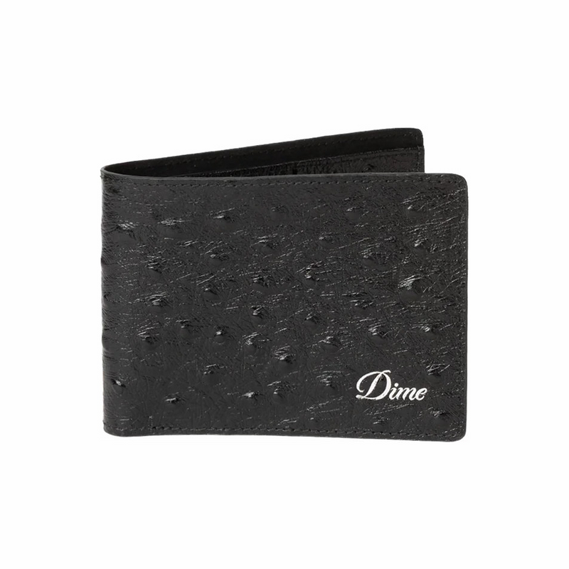Dime Fauxstrich Wallet (Black) - August Shop