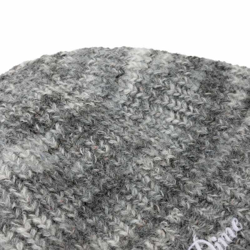 Dime Fuzzy Fold Beanie (Charcoal Multi) - August Shop