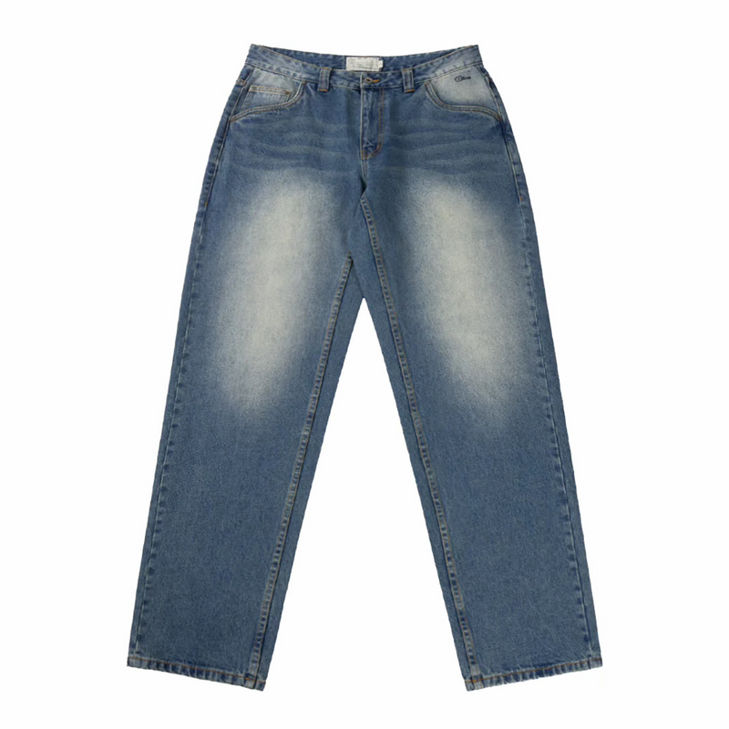 Dime Relaxed Denim Pants (Sandblasted Indigo) - August Shop