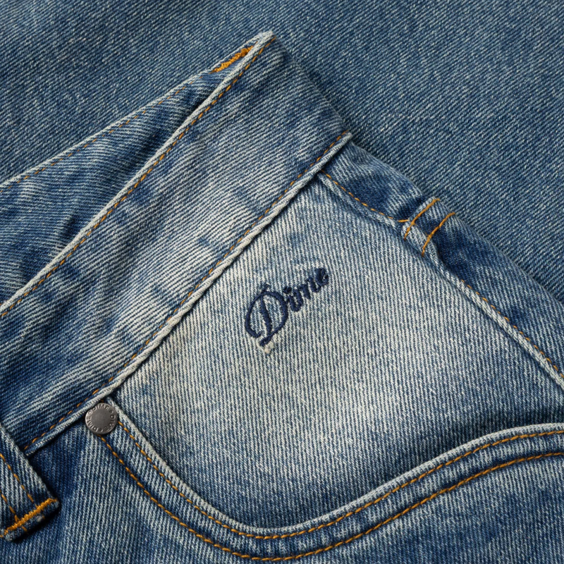 Dime Relaxed Denim Pants (Sandblasted Indigo) - August Shop