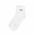 Dime Two Pack Ankle Socks (White/Black) - August Shop
