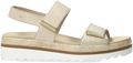 Quarter turn view Women's Mephisto Footwear style name Dominica in color Light Sand Tortuga. Sku: DOM22712