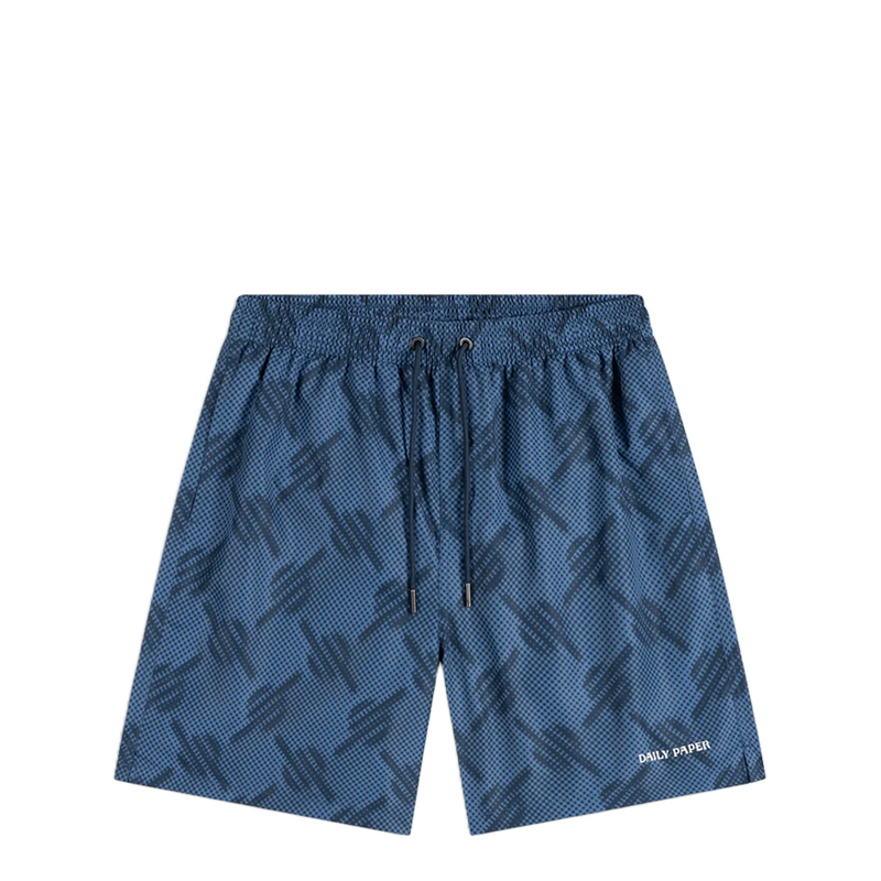 DOTTED MONOGRAM SWIMSHORTS QUIET HARBOR