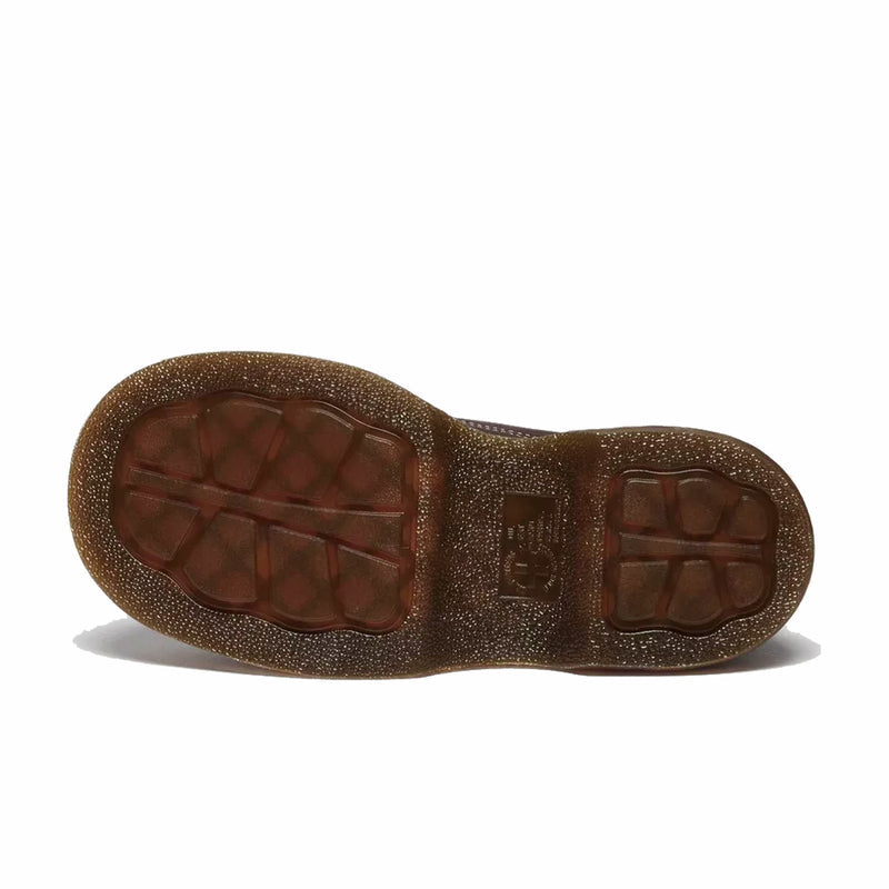 Dr. Martens Women's Buzz 5-Eye Grizzly Leather Shoes (Dark Brown) - August Shop