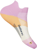Quarter turn view Women's Feetures Sock style name Elite Ultra Light No Show in color Pink Citrus. Sku: E5514864