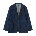 Engineered Garments Bedford Jacket "Music Note Print" - 12oz Denim (Indigo) - August Shop