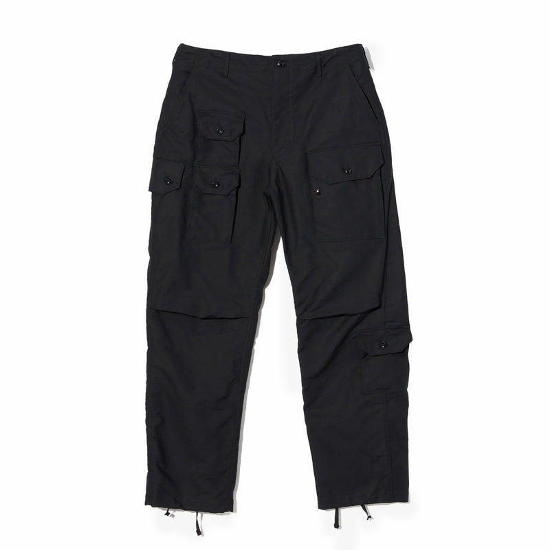 Engineered Garments Flight Pant - Cotton Double Cloth (Black) - August Shop