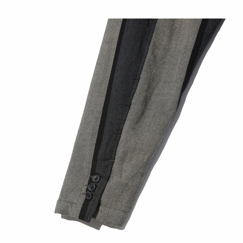 Engineered Garments Loiter Jacket - Multi Color Wide Stripe Worsted Wool (Grey) - August Shop