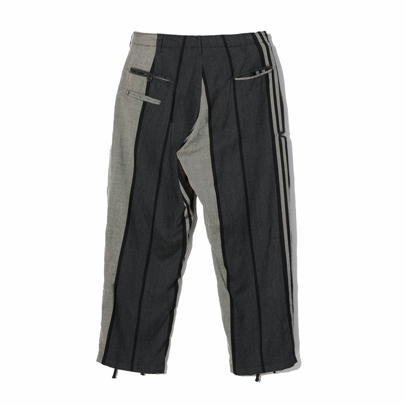 Engineered Garments NNP Pant - Multi Color Wide Stripe Worsted Wool (Grey) - August Shop