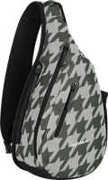 Quarter turn view Women's Sherpani Hand Bag style name Espirit At in color Houndstooth. Sku: 26-ESPRI06060