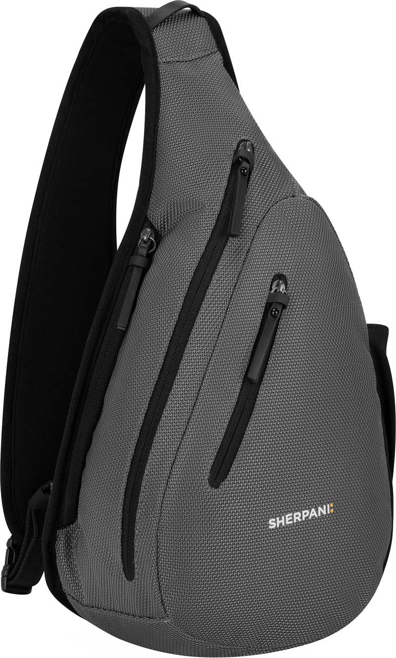 Quarter turn view Women's Sherpani Hand Bag style name Espirit At in color Granite. Sku: 26-ESPRI04060