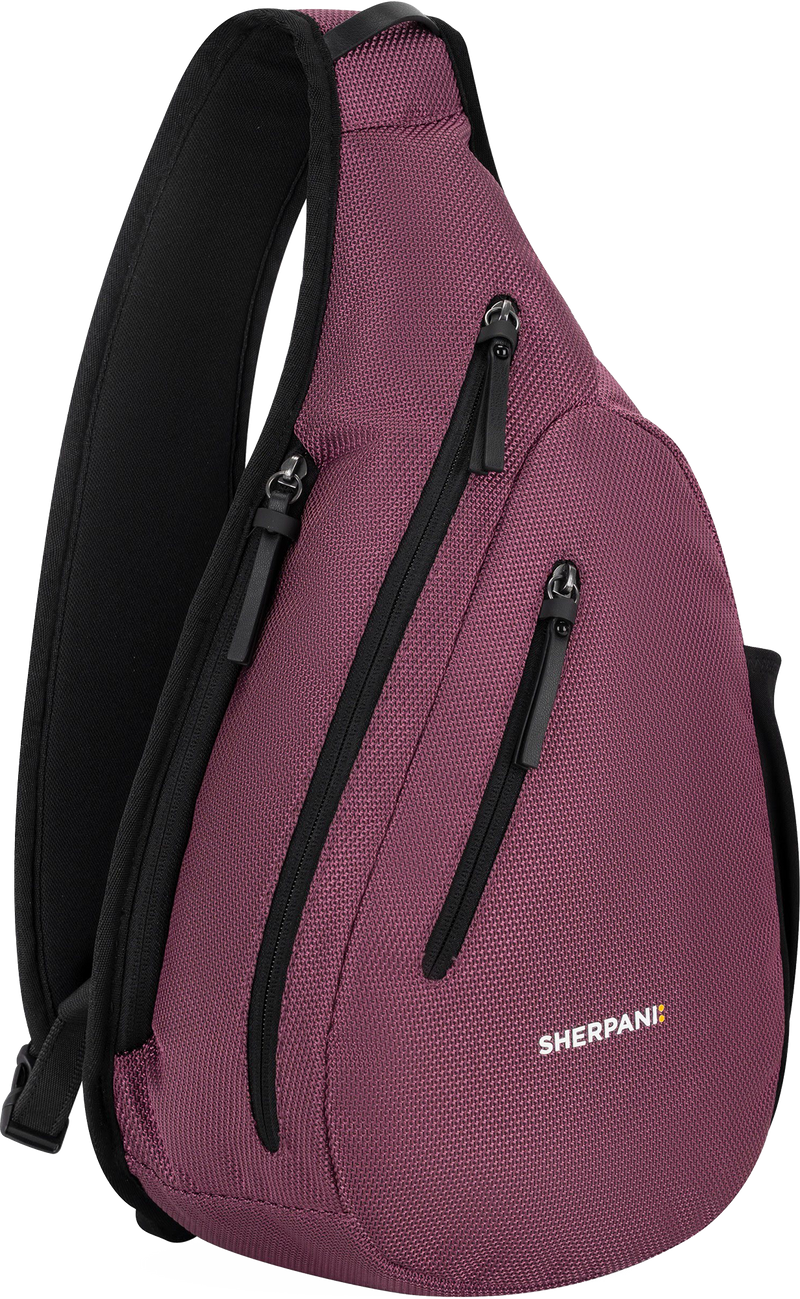 Quarter turn view Women's Sherpani Hand Bag style name Espirit At in color Smoky Orchid. Sku: 26-ESPRI05060