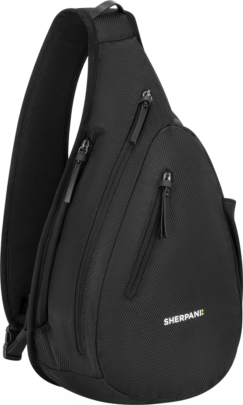 Quarter turn view Women's Sherpani Hand Bag style name Espirit At in color Carbon. Sku: 26-ESPRI01060