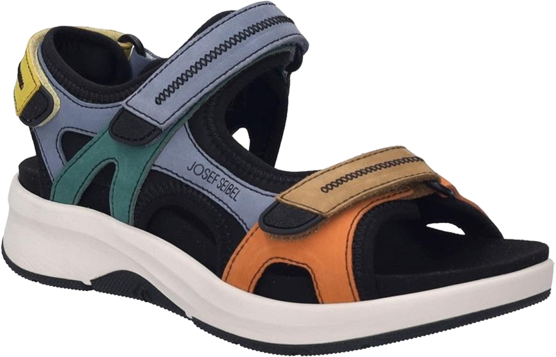 Quarter turn view Women's Josef Seibel Footwear style name Estelle 02 in color Multi. Sku: 97302-380900