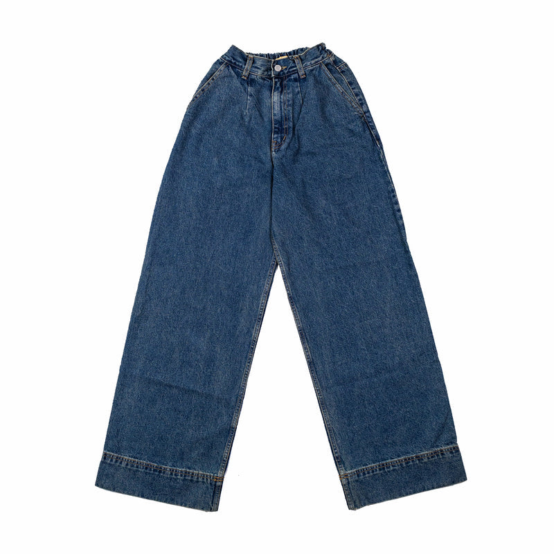 Estudio Niksen Big Hem Denim Jeans (Blue Wash) - August Shop