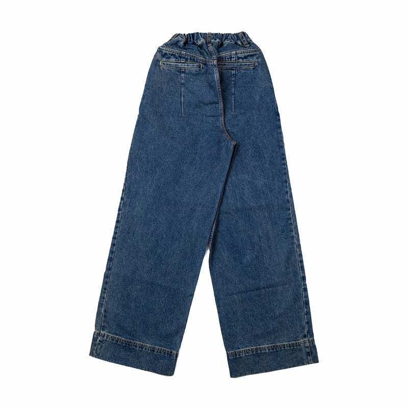 Estudio Niksen Big Hem Denim Jeans (Blue Wash) - August Shop