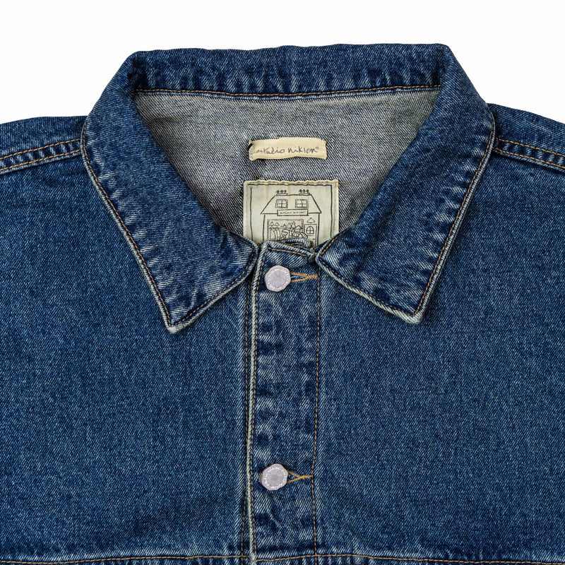 Estudio Niksen Boxy Denim Trucker Jacket (Blue Wash) - August Shop