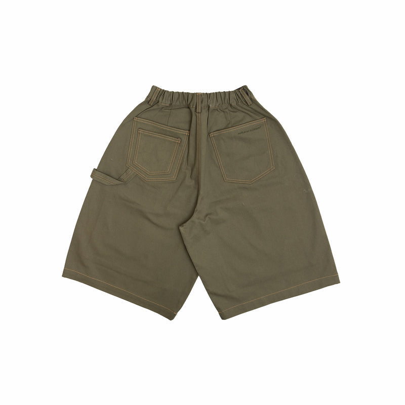 Estudio Niksen Carpenter Wide Shorts (Khaki) - August Shop