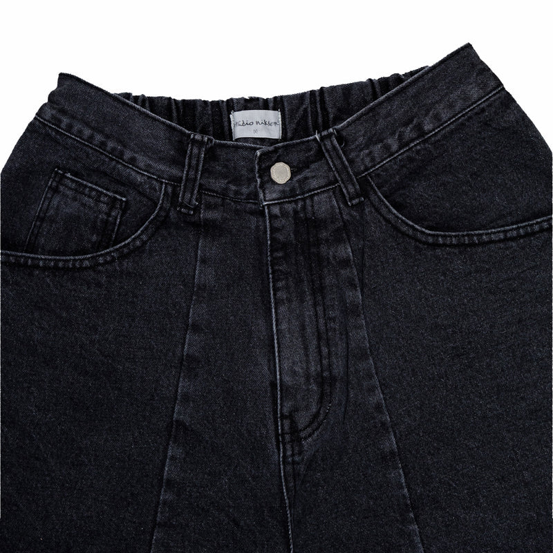 Estudio Niksen Dart Balloon Jeans (Black) - August Shop