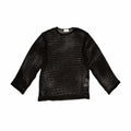 Estudio Niksen Easy Fish Net Sweater (Black) - August Shop