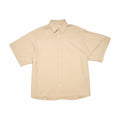 Estudio Niksen Shortsleeve Wide Striped Shirt (Beige) - August Shop
