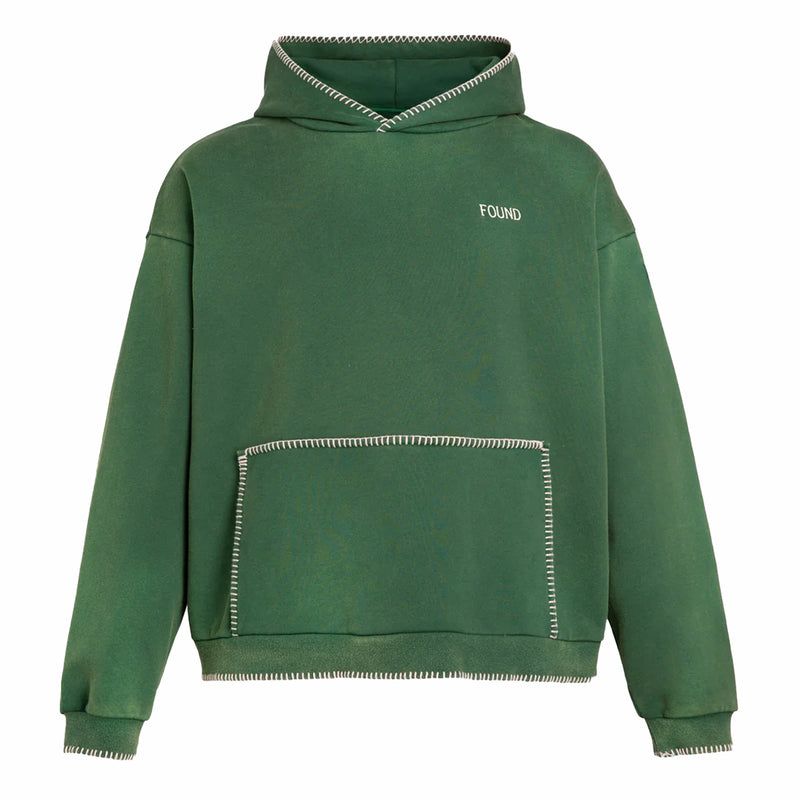 Found Stitched Border Hoodie (Vintage Forest) - August Shop