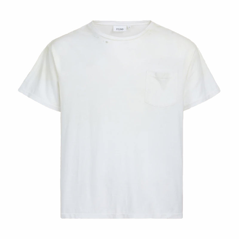 Found Weathered Pocket Tee (Faded Off-White) - August Shop