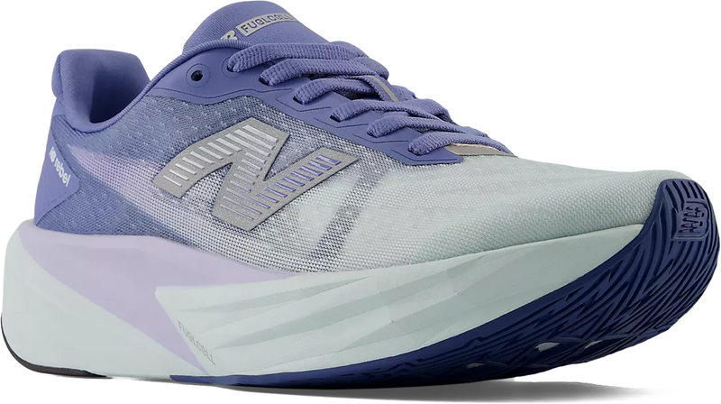 Women's New Balance Fuelcell Rebel V5 Medium in Fairweather Blue/ Glintblue. Sku: WFCX5TV-B