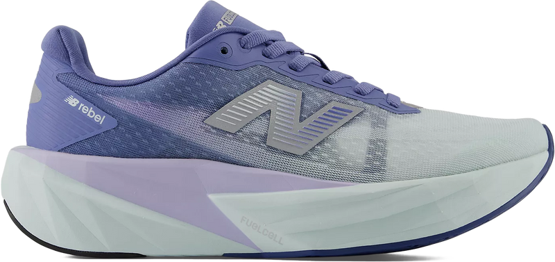 Women's New Balance Fuelcell Rebel V5 Medium in Fairweather Blue/ Glintblue. Sku: WFCX5TV-B