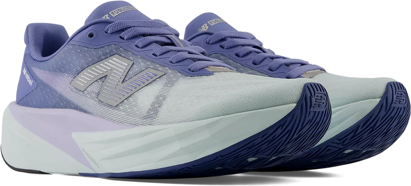 Women's New Balance Fuelcell Rebel V5 Medium in Fairweather Blue/ Glintblue. Sku: WFCX5TV-B