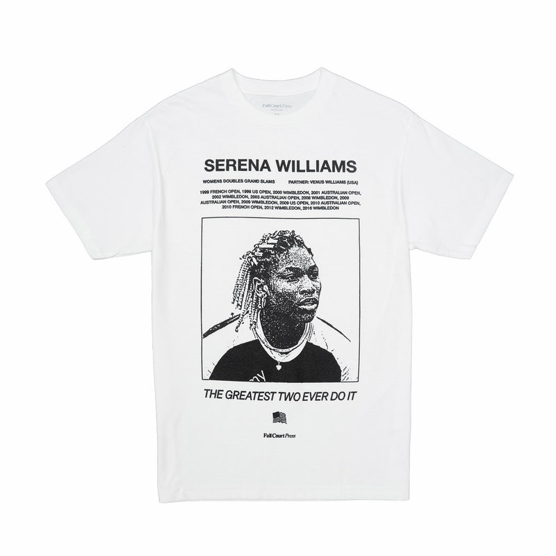 Full Court Press Williams Sisters T-Shirt (White) - August Shop