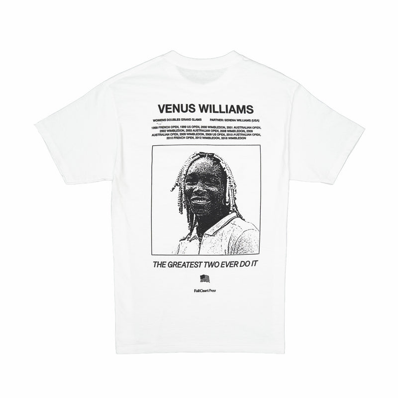 Full Court Press Williams Sisters T-Shirt (White) - August Shop