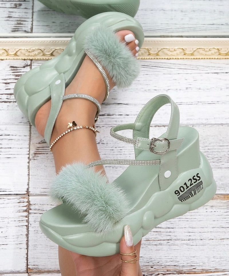 Fur fairy sandal-R19-4