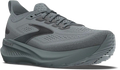 Quarter turn view Men's Brooks Footwear style name Glycerin GTS 23 Medium in color Grey/ Blackened Pearl/ Black. Sku: 110503-1D096