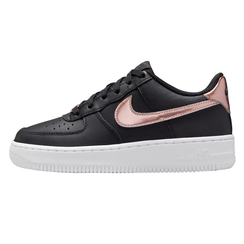 Grade School Air Force 1 SE Black/MTLC Red Bronze-White (HF5482 001)