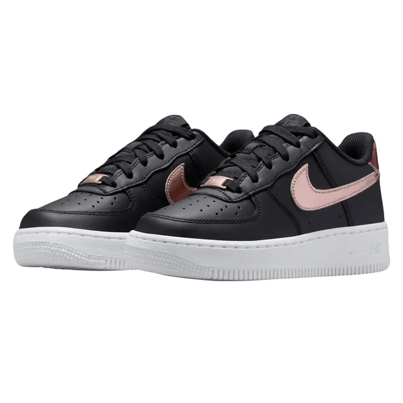 Grade School Air Force 1 SE Black/MTLC Red Bronze-White (HF5482 001)