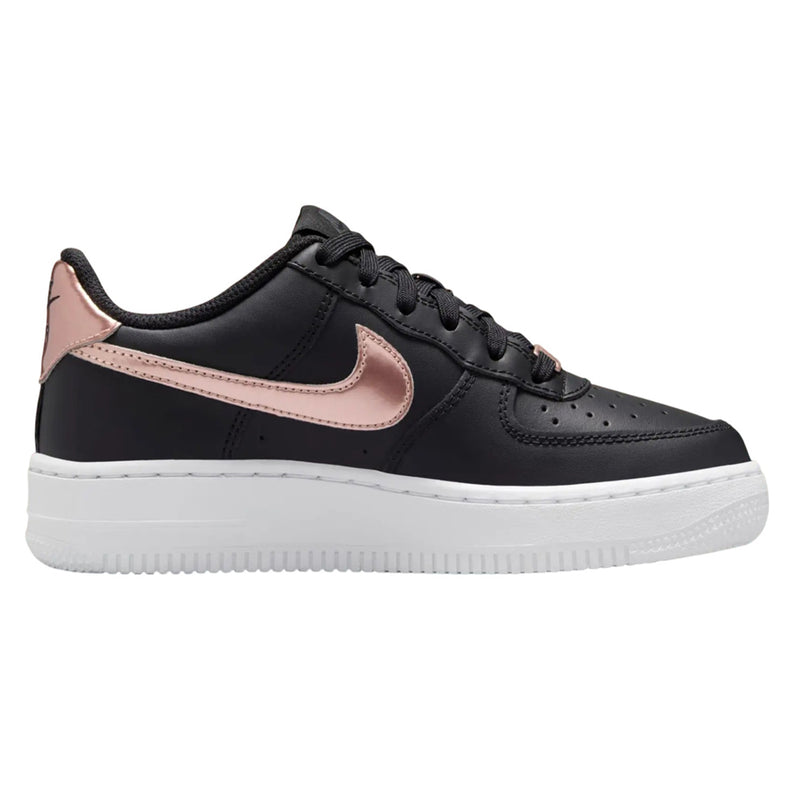 Grade School Air Force 1 SE Black/MTLC Red Bronze-White (HF5482 001)