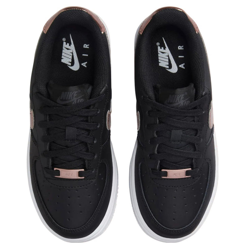 Grade School Air Force 1 SE Black/MTLC Red Bronze-White (HF5482 001)